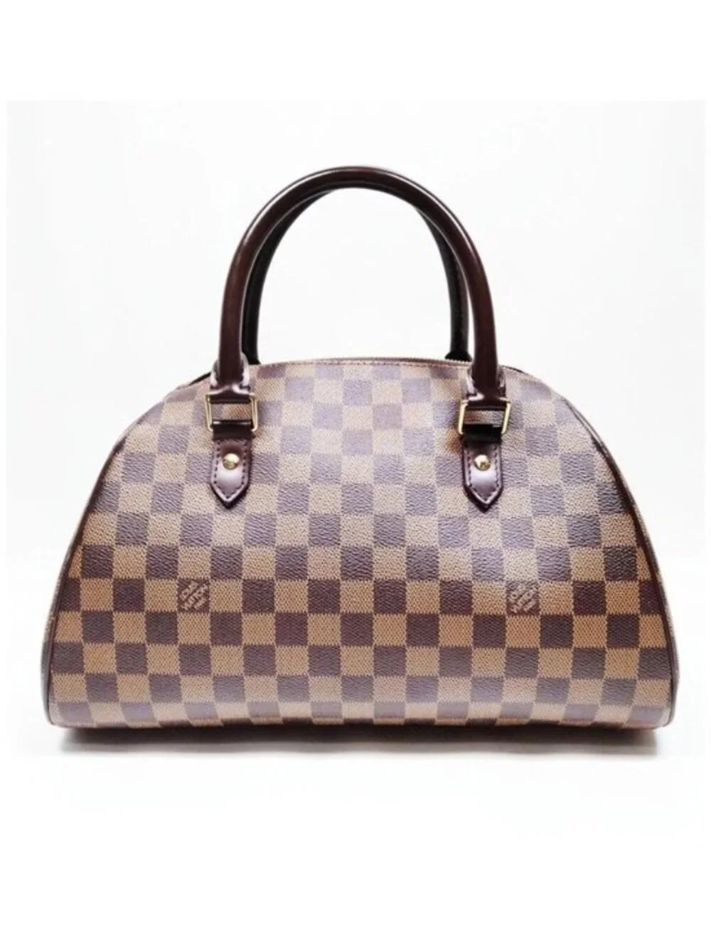 Louis Vuitton Ribera PM Damier Ebene Satchel Top Handle Bag Authentic Luxury